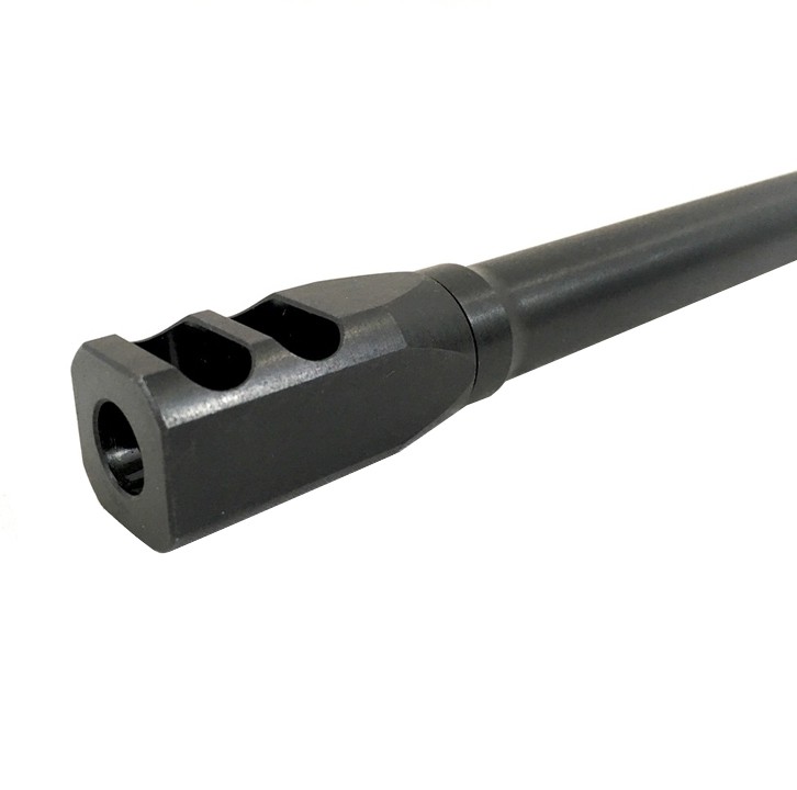 Taccom AR-9 Ultra Lightweight Short 9mm 1/2"-36  Muzzle Brake, Black - 143