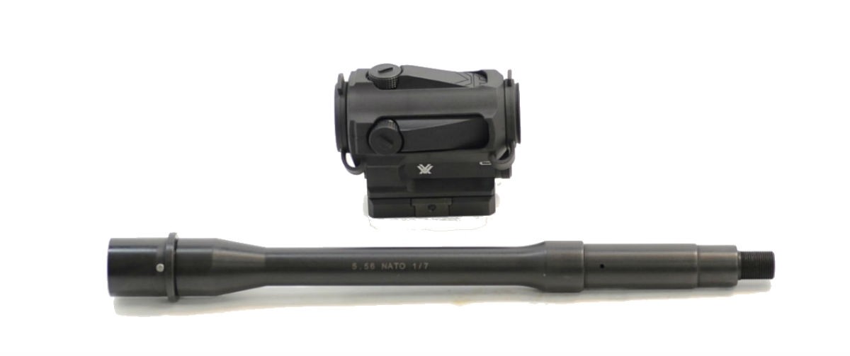 PSA 10.5" Carbine-Length 5.56 NATO 1/7 Nitride Barrel & Vortex Sparc Combo - 5165448543