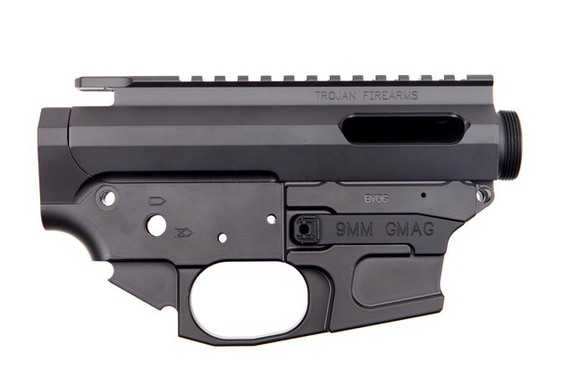 Trojan Firearms AR-15 BYOG-9G Stripped Receiver Set - 9mm Glock