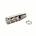 3-Port Compensator 22 Caliber 1/2-28 Titanium Silver