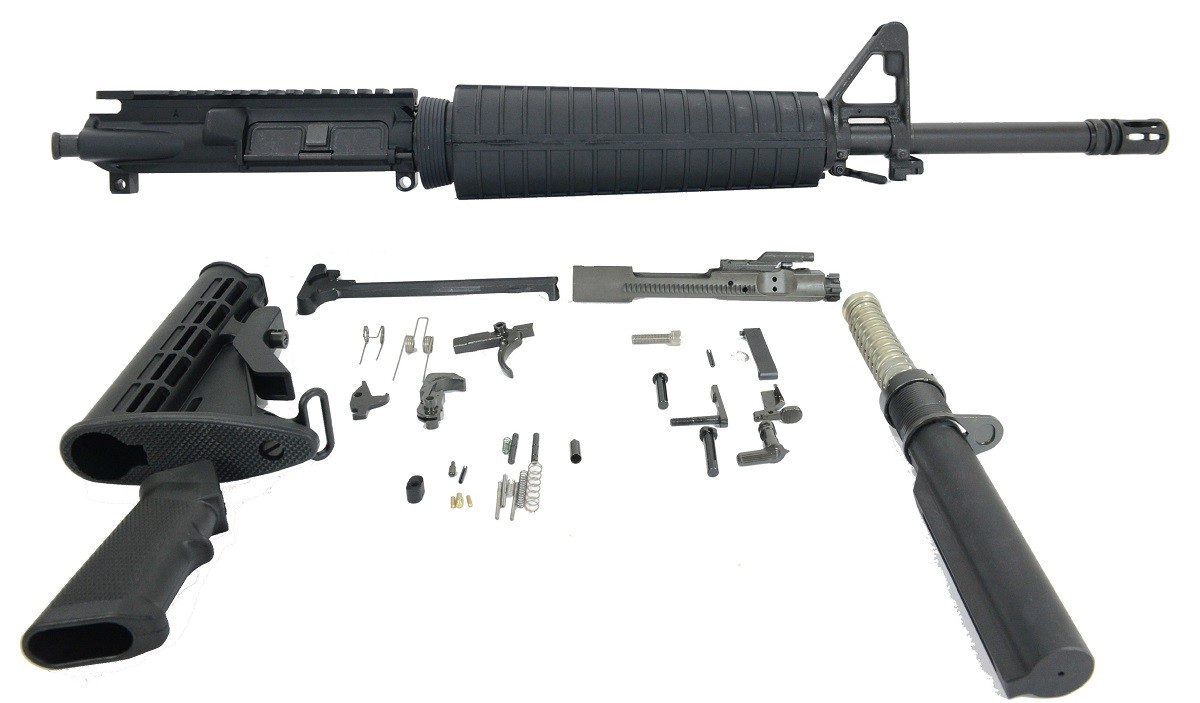 PSA 16" Midlength 5.56 NATO 1:7 A2 Nitride Freedom Rifle Kit - 507279