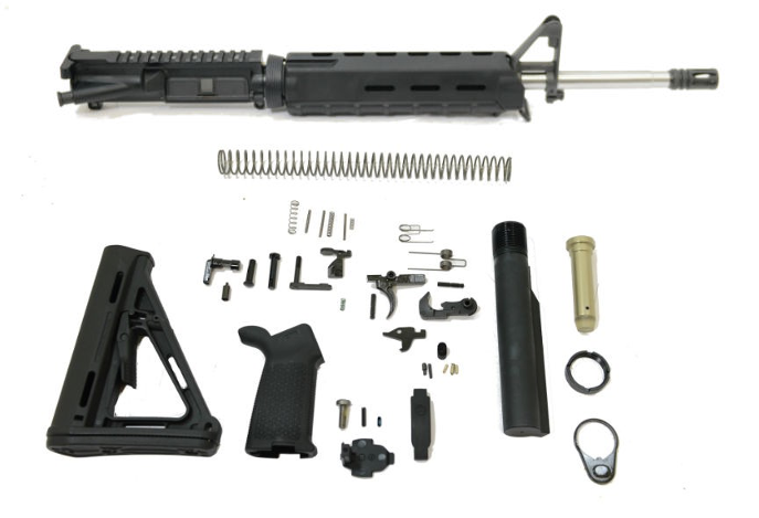 PSA 16" Midlength 5.56 NATO 1:7 Stainless Steel MOE Freedom Rifle Kit - 7778692