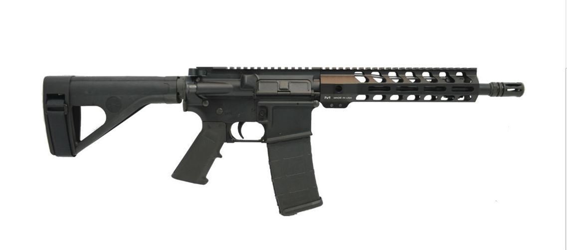 PSA 10.5" Carbine-Length 5.56 NATO 1/7 Nitride Lightweight M-Lok Classic SOB Pistol - 516447162