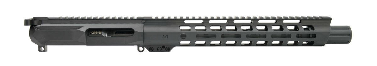 PSA PA-9 Gen4 10.5" 9mm 1/10 Nitride 12" Slanted M-Lok Railed Upper With BCG & CH - 5165450304