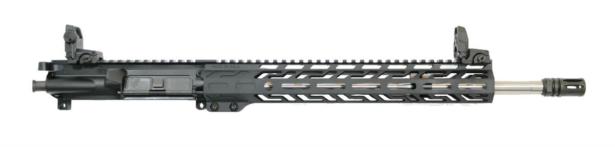 PSA 16" Mid-Length Pencil 5.56 NATO 1:7 Stainless Steel 13.5" Lightweight M-LOK Upper with NiB BCG, CH, & MBUS Sight Set
