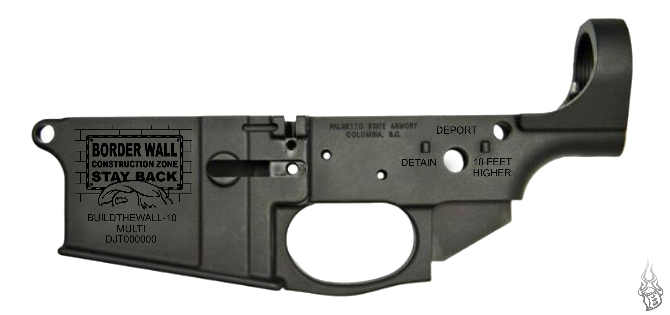 PSA Gen2 PA-10 "Build The Wall" Stripped Lower Receiver
