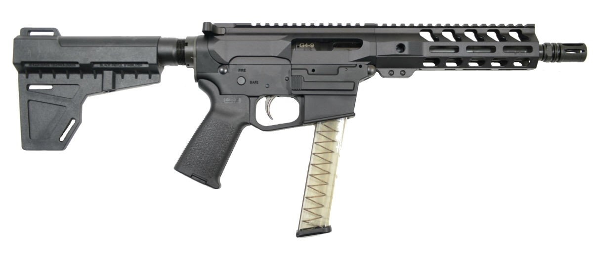 PSA Gen4 8" 9mm 1/10 GX M-Lok MOE EPT Shockwave Pistol