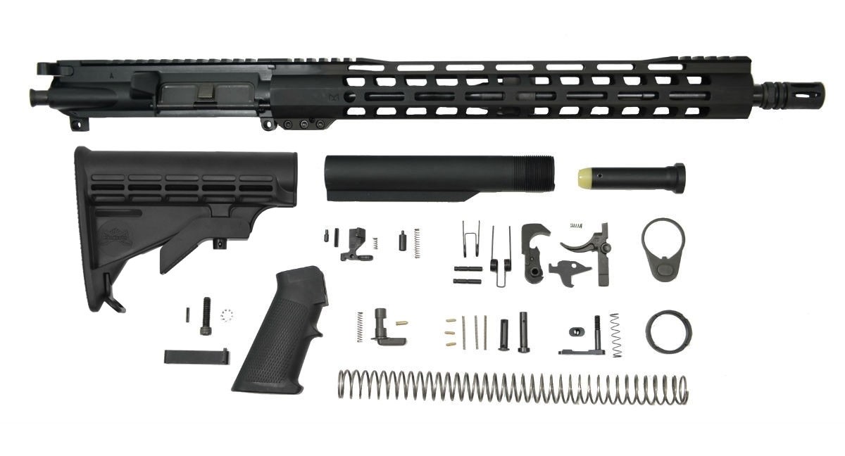 PSA 16" M4 Carbine-Length 5.56 NATO 1:7 Nitride 15" Lightweight M-Lok Freedom Rifle Kit - 5165450299
