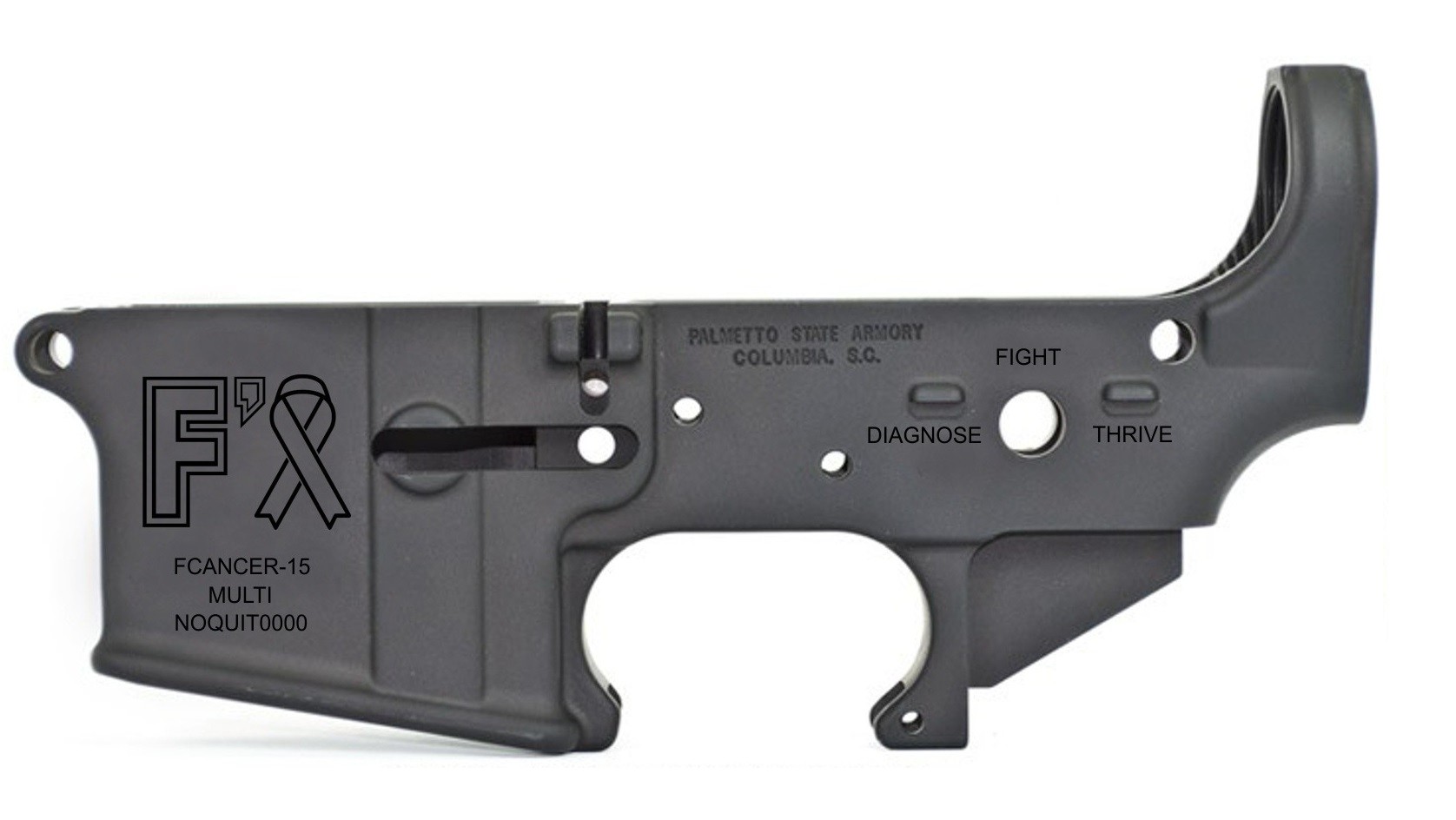 PSA AR-15 "FCancer-15" Stripped Lower Receiver