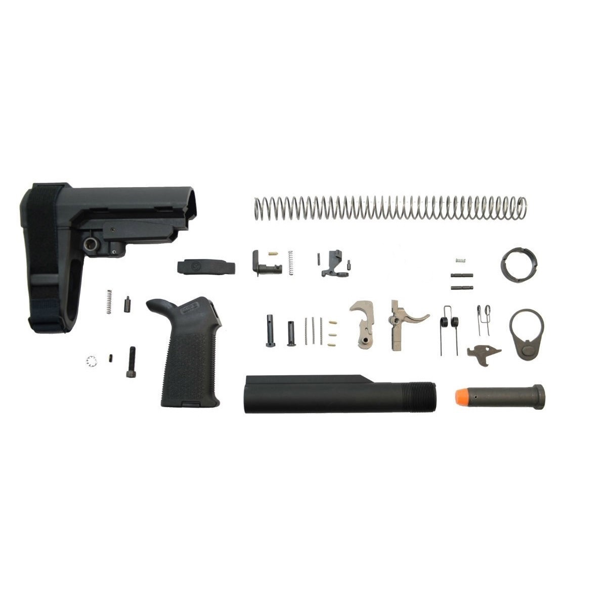 PSA 9mm SBA3 MOE EPT Pistol Lower Build Kit, Black - 5165449480