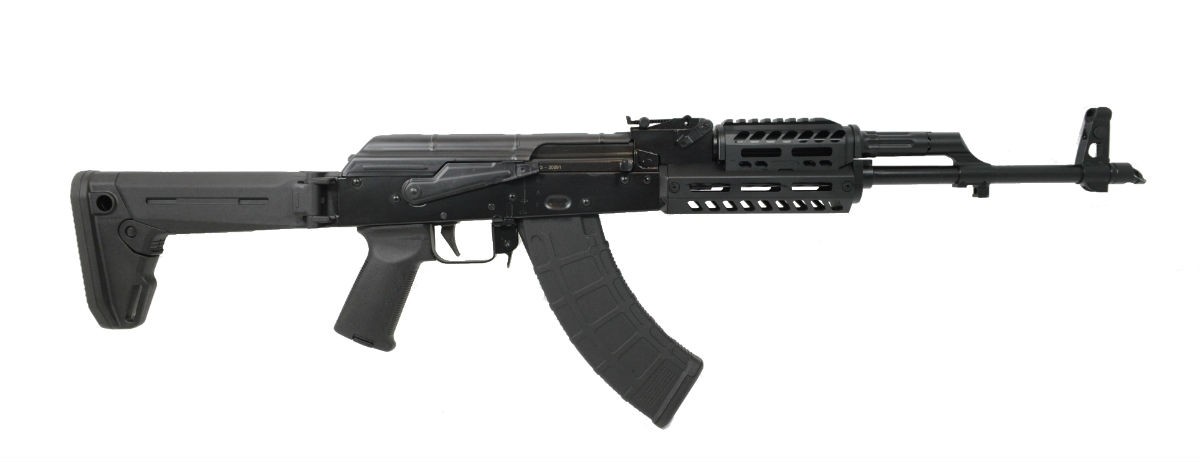PSA AK47 GF3 Forged "MOEkov" Railed ALG Rifle, Black