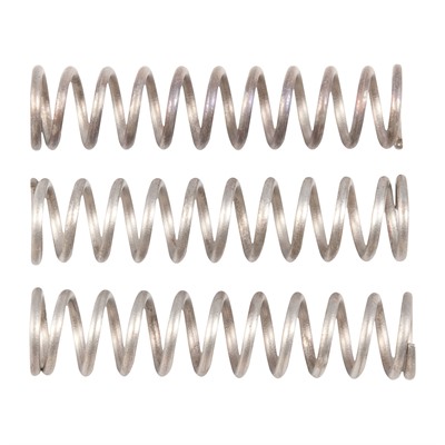AR-15 Rear Sight Elevation Knob Spring, Silver, 3 Pack