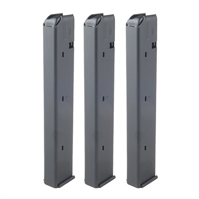 Brn AR-15 Colt Style 9mm Luger 32rd Magazine, Steel, 3 Pack
