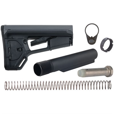 AR-15 Acs-L Mil-Spec Collapsible Stock Assembly Gray