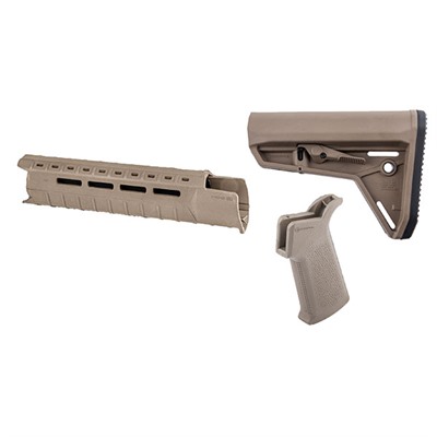 MOE Sl Furniture Set M-LOK Mid-Length For AR-15 FDE