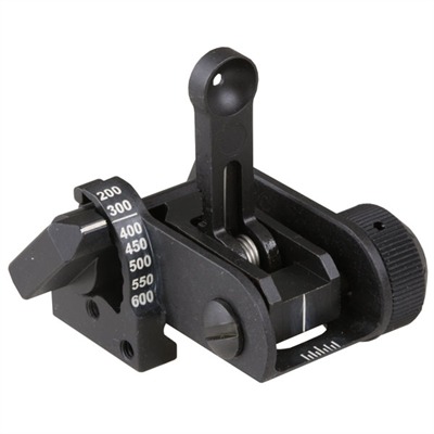 AR-15 flip-Up Adj Usgi Backup Iron Rear Sight Black