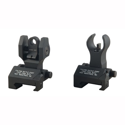 AR-15 Flip-Up Hk-Stlye Front Tritium Sight Set Black
