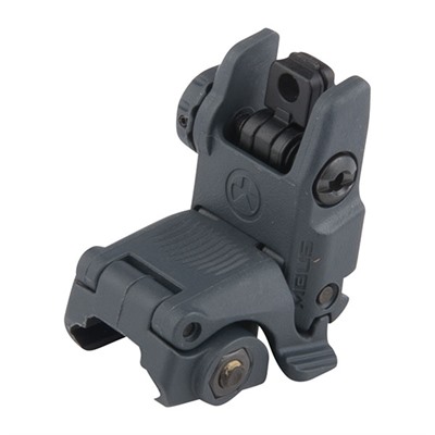 MBUS Rear Sight Flip-Up Polymer For AR-15 Stealth Gray