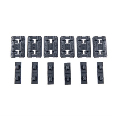 Rail Cover Type 2 M-LOK Polymer 1.5" For AR-15 Gray 6/Pack