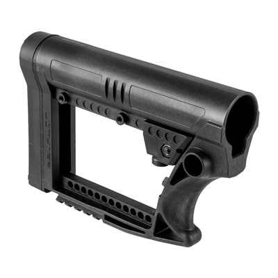 AR-15 Skullation Stock Assembly Collapsible Carbine Black