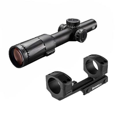 Vudu 1-6x24mm FFP Illuminated Red Sr3 MOA Black W/Mount