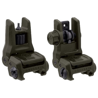 MBUS 3 Sight Set Flip-Up Adjustable Polymer For AR-15 ODG