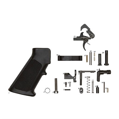 AR-15 Lower Parts Kit With Grip W/ Qms Trigger