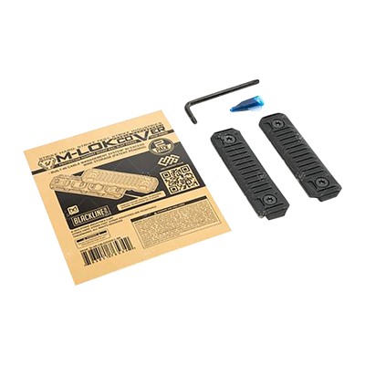 AR-15 M-LOK Cable Management Rail Covers Long Black 2pk