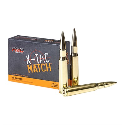 X-Tac Match 50 Bmg 740gr Solid Brass 10/Box