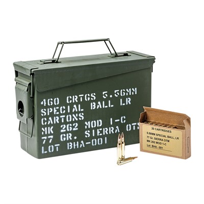 New Rifle 5.56x45 NATO 77gr Otm Mk262 Mod1-C 460/Can