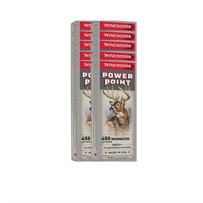 Power Point 450 Bushmaster 260gr Soft Point Tip 200/Case