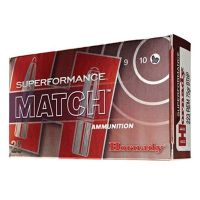 Superformance 5.56 NATO 75gr Match Bt Hollow Point 20/Box