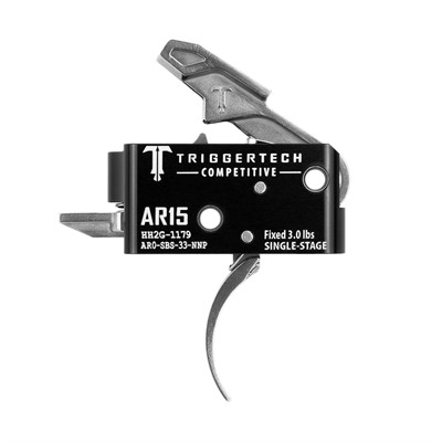 AR15 Single-Stage Competitive Pro Curved Trigger Stainless