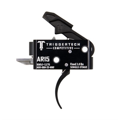 AR15 Single-Stage Competitive Pro Curved Trigger PVD Black