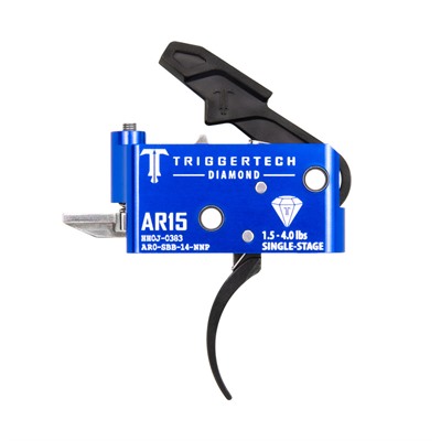 AR15 Single-Stage Diamond Pro Curved Trigger PVD Black