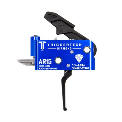 AR15 Single-Stage Diamond Flat Trigger PVD Black