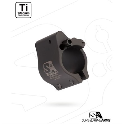 AR-15 Clamp On Titanium Adjustable Gas Block .625" Black