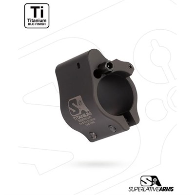 AR-15 Clamp On Titanium Adjustable Gas Block .875" Black