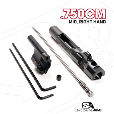 AR-15 Adj Piston System W/Clampon .750" Gas Block Mid Rh