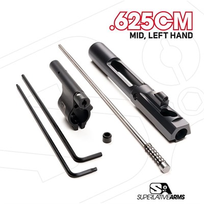 AR-15 Adj Piston System W/Clampon .625" Gas Block Mid Lh