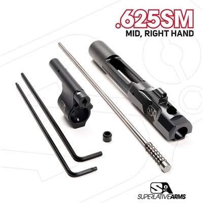 AR-15 Adj Piston System W/Solid .625" Gas Block Midlength Rh
