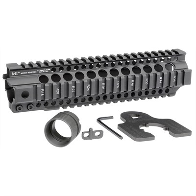 AR-15 Combat T-Series 1-Pc Free Float Handguard 9.5" Black