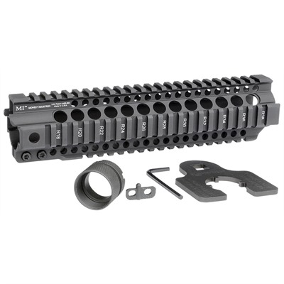AR-15 Combat T-Series 1-Pc Free Float Handguard 10" Black