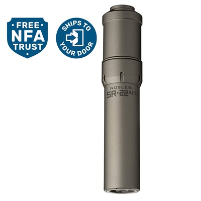 Sr-22alti 22 Caliber Direct Thread Suppressor Gray
