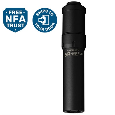Sr-22alti 22 Caliber Direct Thread Suppressor Black