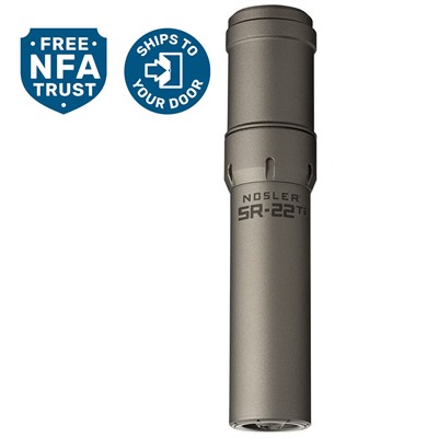 Sr-22ti 22 Caliber Direct Thread Suppressor Gray