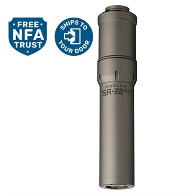 Sr-22altih 22 Caliber Hub/Direct Thread Suppressor Gray