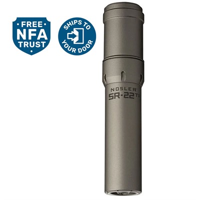 Sr-22tih 22 Caliber Hub/Direct Thread Suppressor Gray