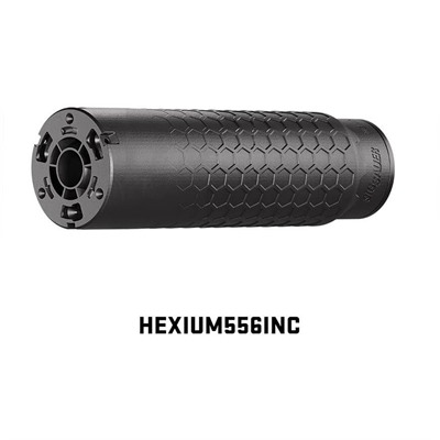 Hexium 5.56mm Inconel Hub Direct Thread Suppressor Black