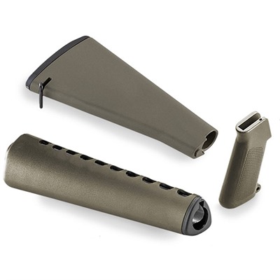 Complete Retro A1 Furniture Kit For AR-15 OD Green